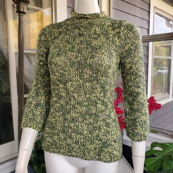 JhCollectables Petite Acrylic Wool Blend Mock Neck Pullover Cozy Sweater / PS - Picture 6 of 6